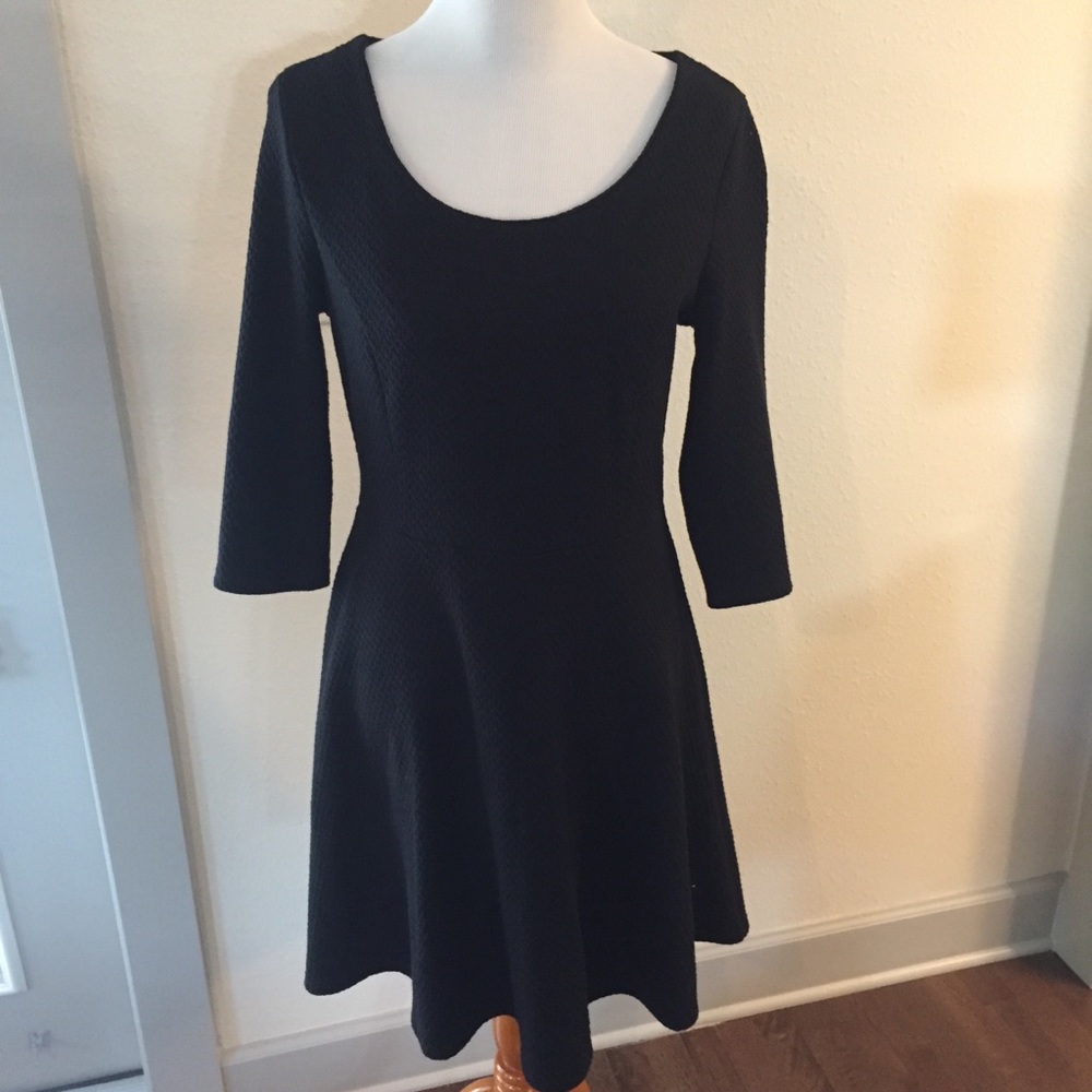 Old Navy Black Fit & Flare Dress